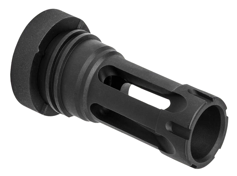 Yankee Hill Machine Phantom Q.D. Flash Hider, 30 Caliber, 5/8x24 Thread, Black Steel - YHM-430224A