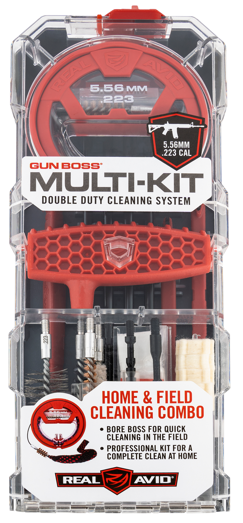 Real Avid Gun Boss Multi-Kit .223/5.56mm Rifle Cleaning Kit - AVGBMK223