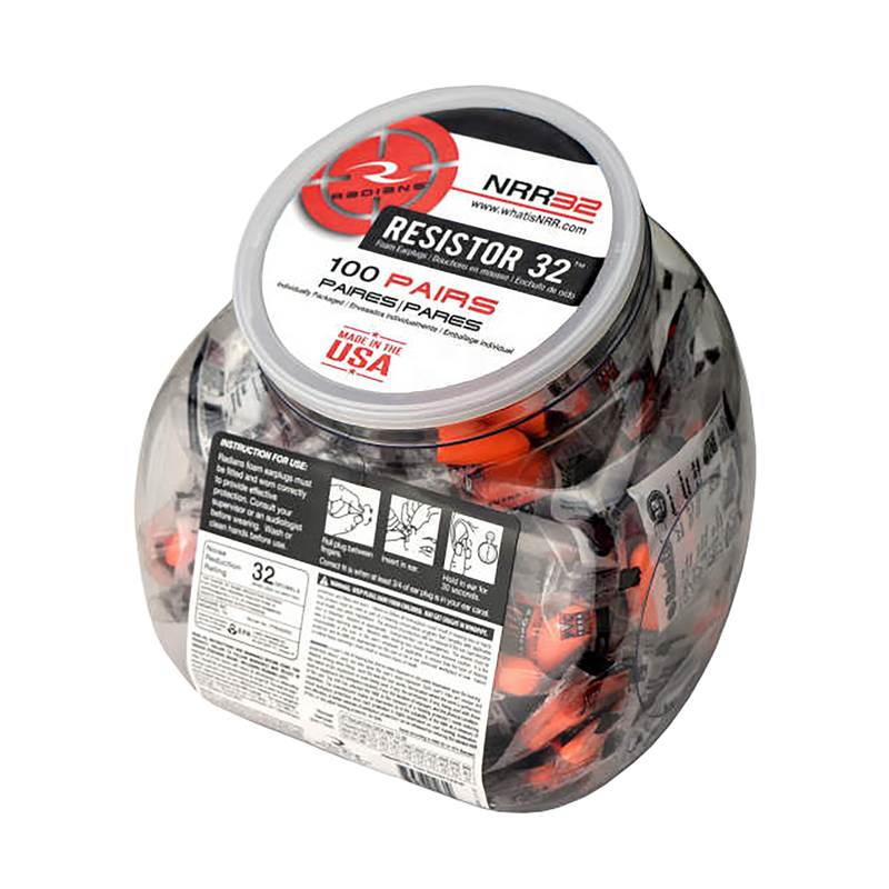 Radians Foam Ear Plugs, Orange - FP8000RD/100