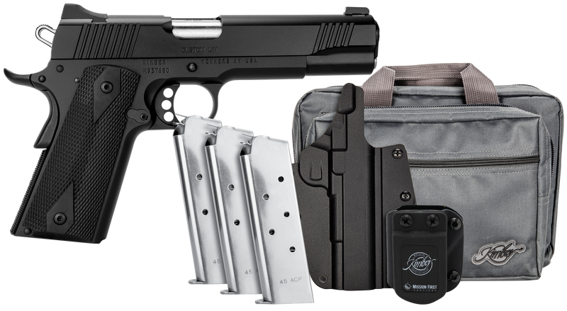 Kimber Custom LW .45 ACP 5" 7+1 Pistol, Black KimPro - 3700812