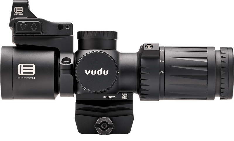 EOTECH Vudu 3-9x32 SFP Riflescope, Matte Black with EFLX & Ring Mount - VDU3-9PKG1