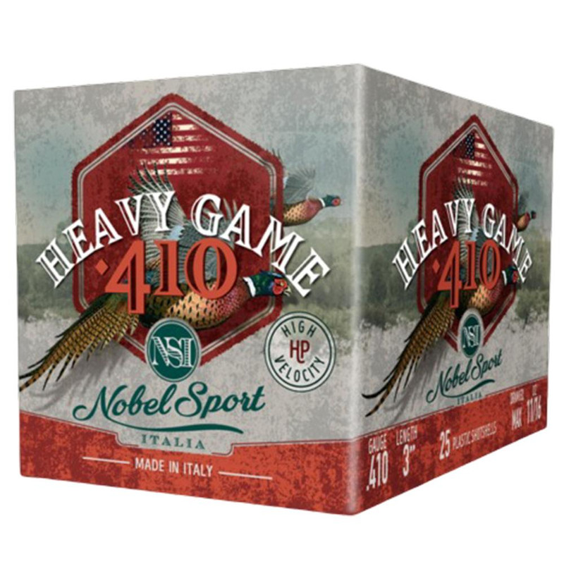 NobelSport Plastic 410 Gauge 11/16oz #7.5 Shot 25 Round Box - ANS41375