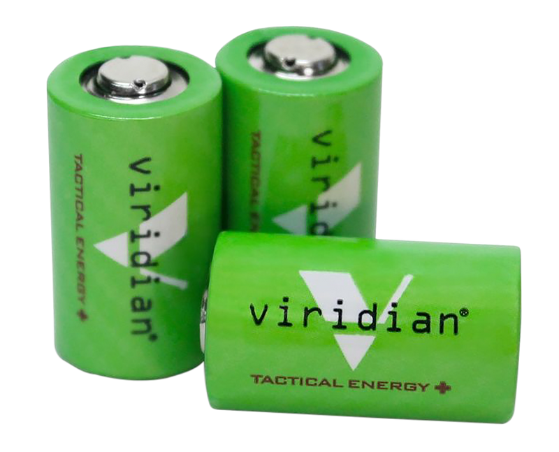Viridian CR2 Lithium Battery 3-Pack, Green - 3500004