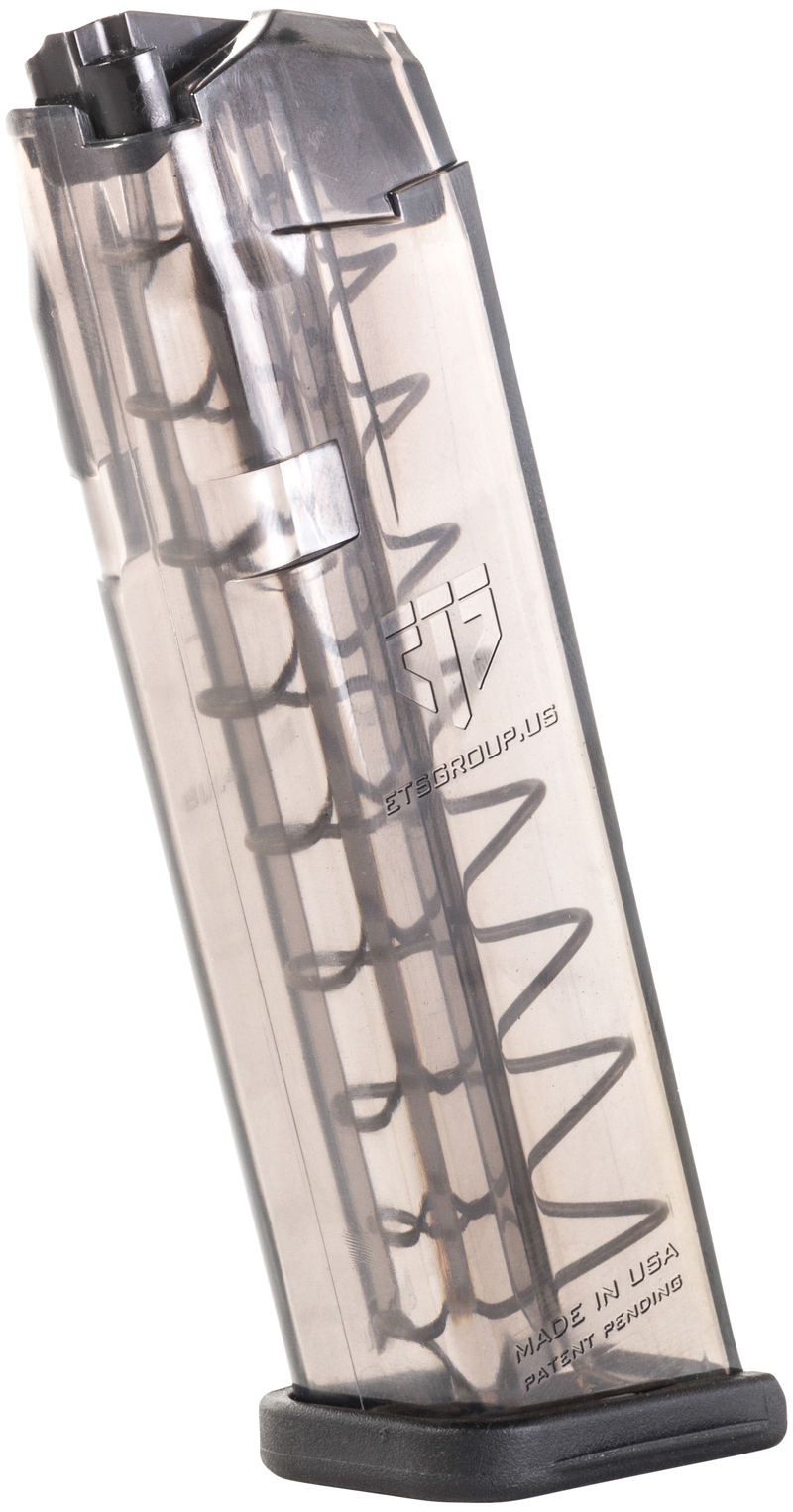 Elite Tactical Systems Group Glock 9mm 10rd Handgun Magazine, Carbon Smoke - SMKGLK1710