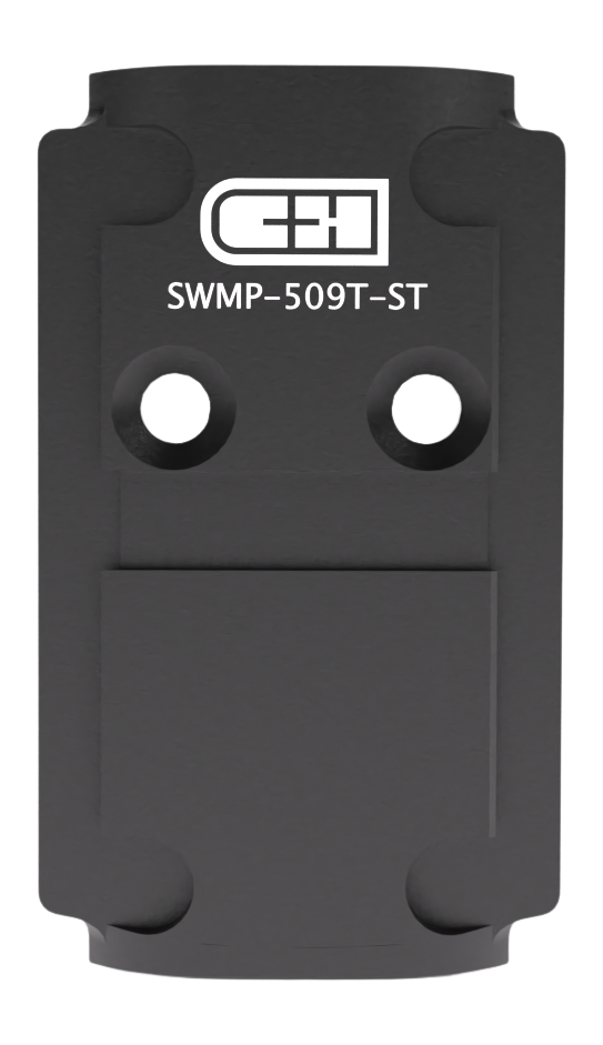 C&H Precision M&P Core 2.0 to Holosun 509T Optic Mounting Plate, Black - SWMP509TST