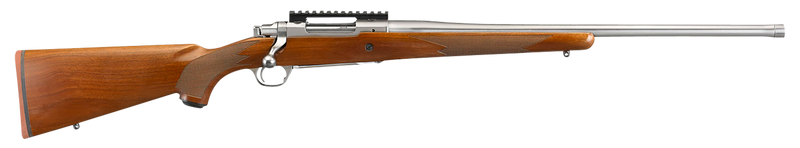 Ruger Hawkeye Hunter 204 Ruger 24" 5+1 Bolt-Action Rifle, Satin Stainless Steel with Walnut Stock - 57125
