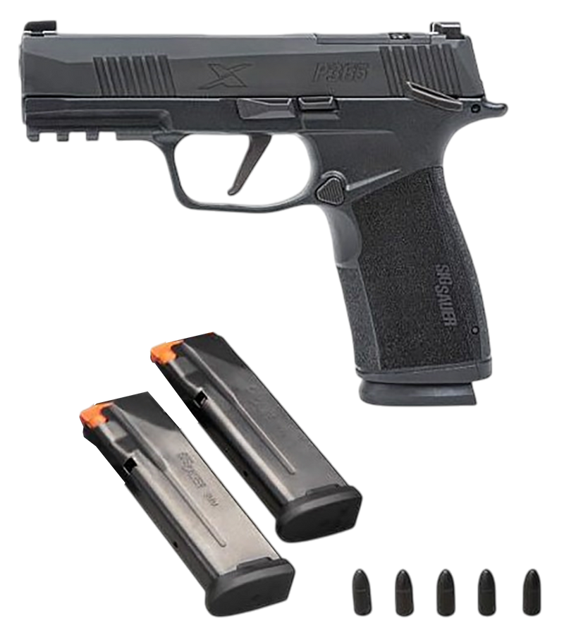 Sig Sauer P365 XMacro 9mm 3.7" 10rd Striker-Fired Pistol, Black Nitron - 365XCA9MSVKIT10