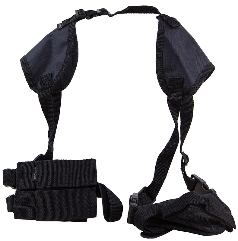 Bulldog Deluxe Shoulder Holster Ambidextrous Black Nylon - WSHD7