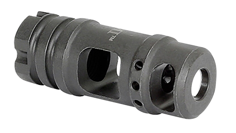 Midwest Industries MIMB6 Muzzle Brake, Two Chamber, M14x1 LH, .30 Caliber, Black Phosphate - MIMB6