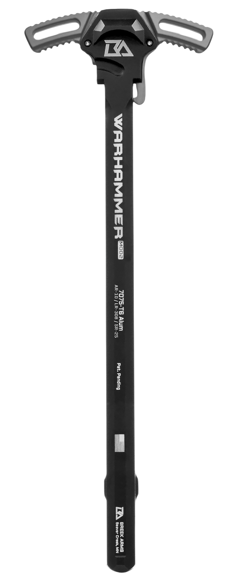 Breek Arms Warhammer Mod2 AR-10/LR-308 Ambidextrous Grip, Gray - BRK530MGRAY