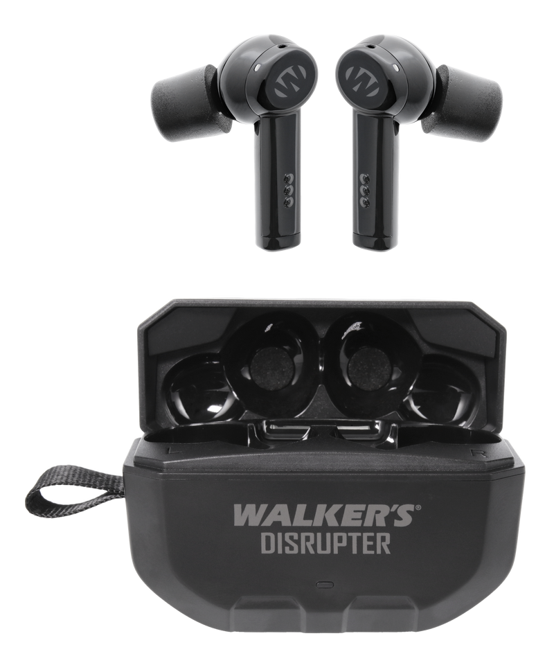 Walker's Disrupter Bluetooth Ear Buds, Black - GWP-DSRPT