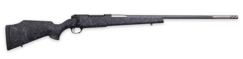 Weatherby Mark V Accumark 340 Wby Mag 26" 3+1 Rifle, Graphite Black Cerakote/Stainless - MAM01N340WR8B