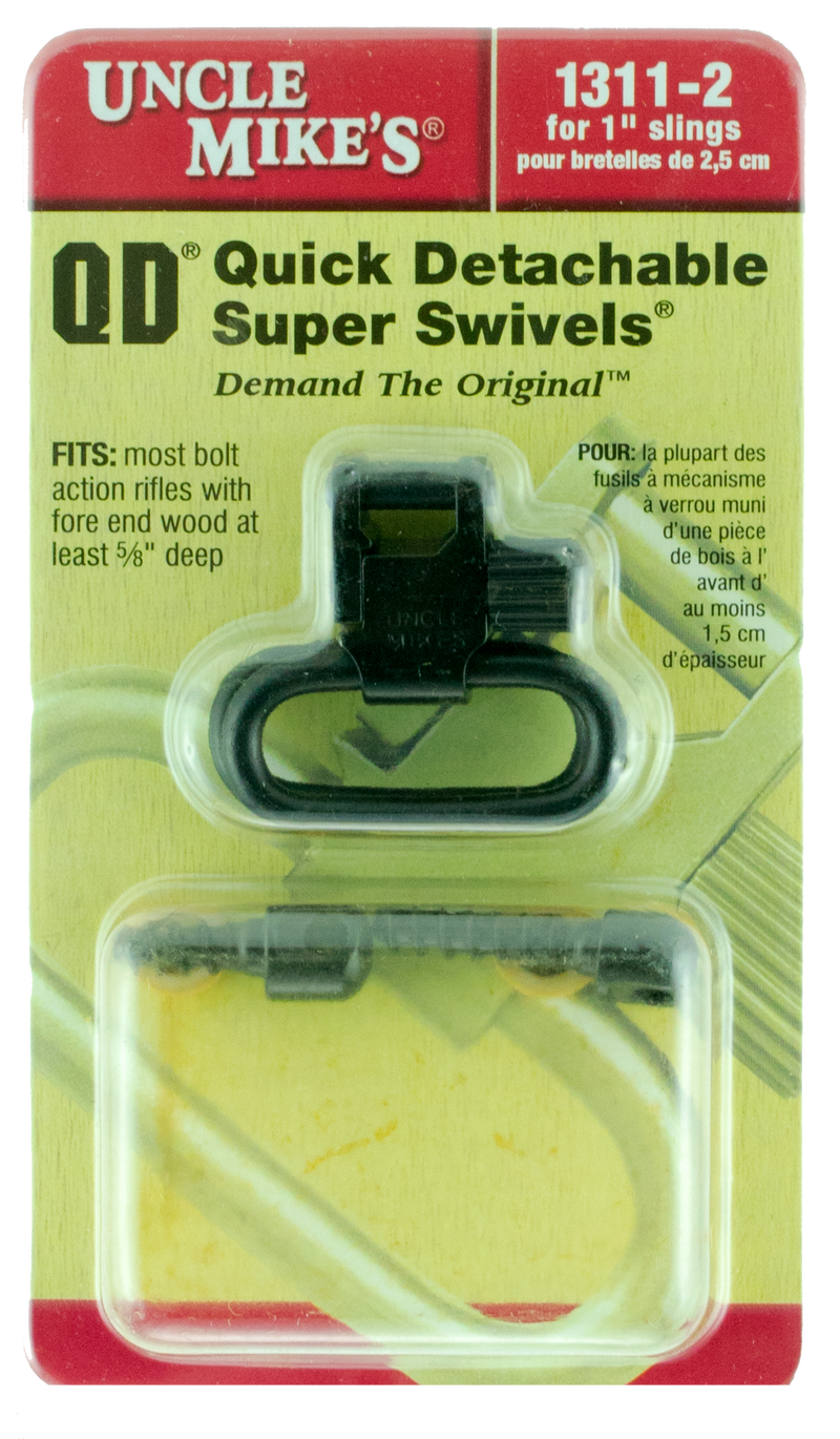 Uncle Mike's Super Swivel Quick Detach 115 RGS 1" Wood Screw Sling Swivel - 13112