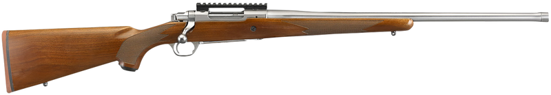 Ruger Hawkeye Hunter 6.5 Creedmoor 22" 4+1 Bolt-Action Rifle, Satin Stainless/Walnut - 57104