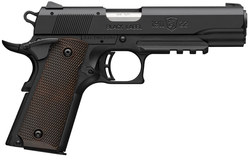 Browning 1911-22 Black Label Full Size 22 LR 4.25" 10+1 Handgun, Matte Black - 051065490