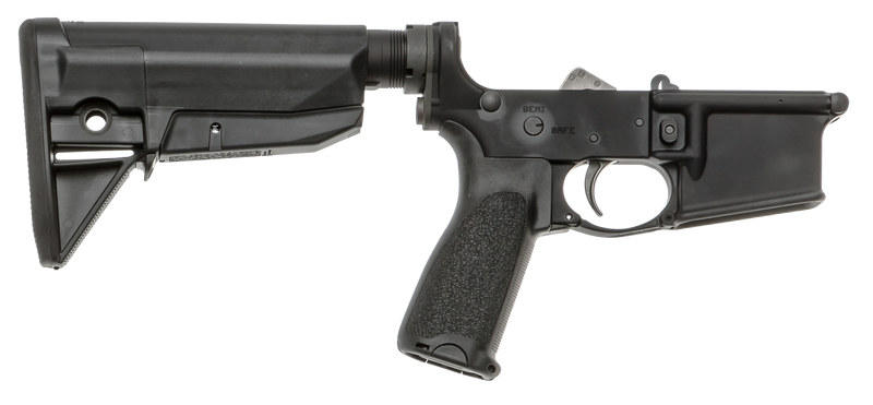 Bravo Company BCM Lower Receiver Group MOD 0 5.56 NATO Semi-Auto AR-Platform, Black - LRG-STK-MOD-0-BLK