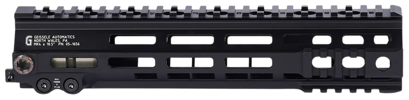 Geissele Automatics Super Modular Rail Mk4 M-LOK Handguard, 10.5" Black - 051656B