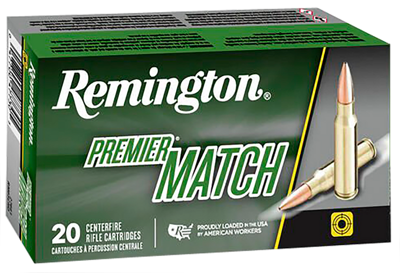 Remington Premier Match .308 Win 175gr Sierra MatchKing BTHP Rifle Ammo, 20/Box - 21486