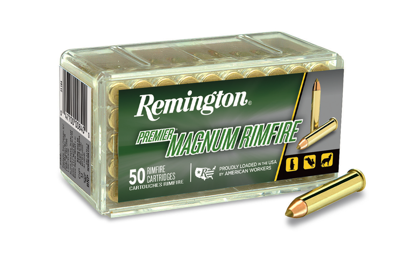 Remington Premier Brass 22 WMR 33gr AccuTip-V 50 Round Box - 21184
