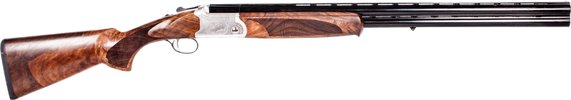 ATI Cavalry SV 12 Gauge 28" 2rd Break-Action Over/Under Shotgun, Silver Engraved Wood - ATIGKOF12SV
