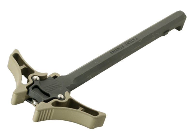 Timber Creek Outdoors Enforcer Charging Handle AR-10 Ambidextrous Billet Aluminum Flat Dark Earth - AR10AMBICHFDE