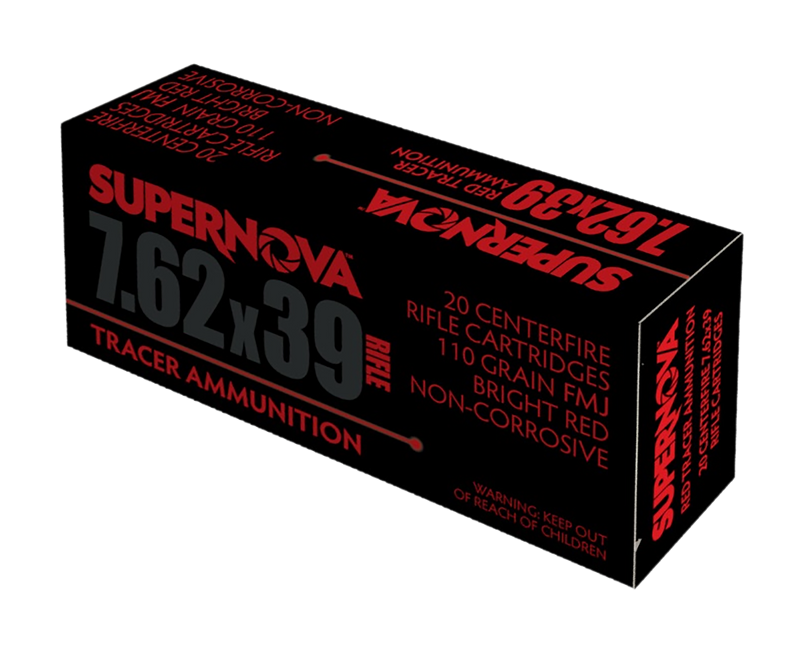 EAA Supernova Red Tracer 7.62mm 110gr Full Metal Jacket Rifle Ammo - PMSN762R
