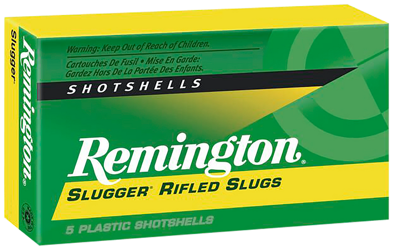 Remington Slugger Plastic 12 Gauge 1 oz Rifled Slug 5 Round Box - 20302