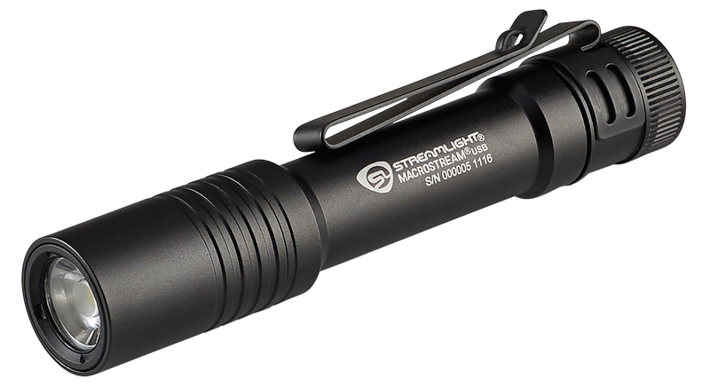 Streamlight Macrostream USB Everyday Carry Flashlight, Black - 66320