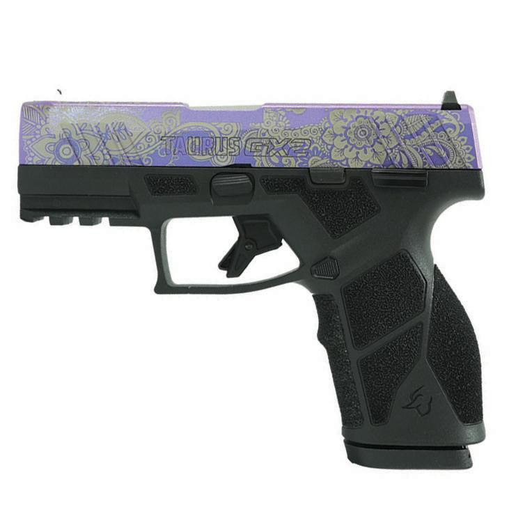 Taurus GX2 9mm Luger 3.38" 13rd Pistol, Purple Paisley - 1-GX2931-5X13