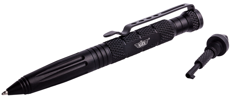 Uzi Accessories Tactical Pen Black Aluminum 6" - UZITACPEN6BK