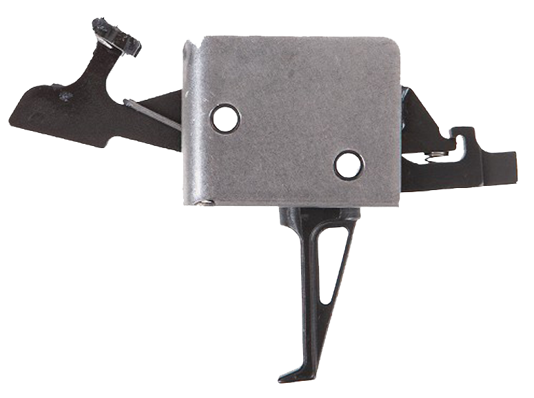 CMC Triggers AR-15 Two-Stage Flat Trigger, 2 lbs Draw Weight, Black/Silver - 92504