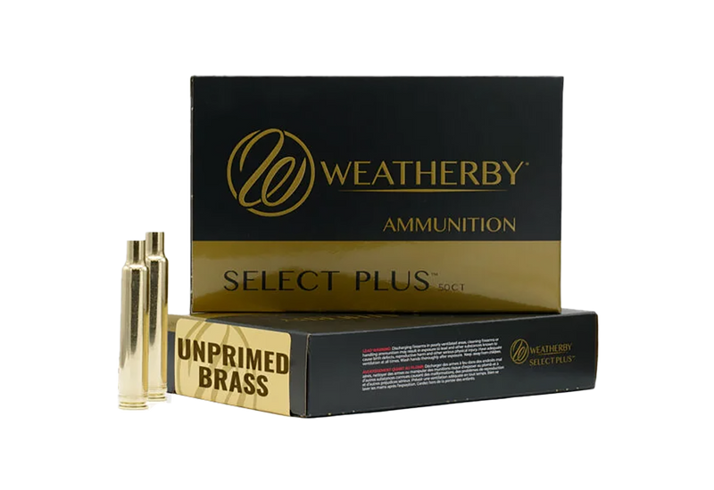 Weatherby Select Plus Unprimed Rifle Brass 30-378 Weatherby Magnum 50/Box - BRASS303CT50