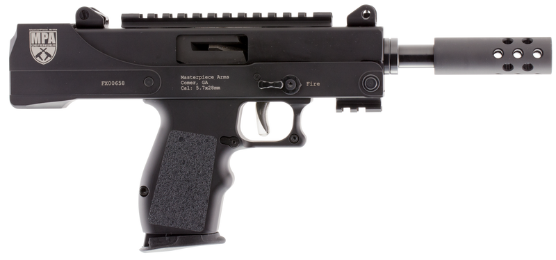 MasterPiece Arms Defender 5.7x28mm 5" 20+1rd Pistol, Black - MPA57DMG