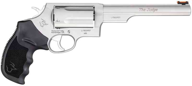 Taurus Judge .45 Colt/410 Bore 6.5" 5rd Revolver, Matte Stainless Steel - 2-441069T