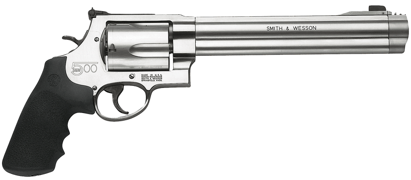 Smith & Wesson 500 .500 S&W Magnum 5rd 8.38" Revolver, Satin Stainless Steel - 163500