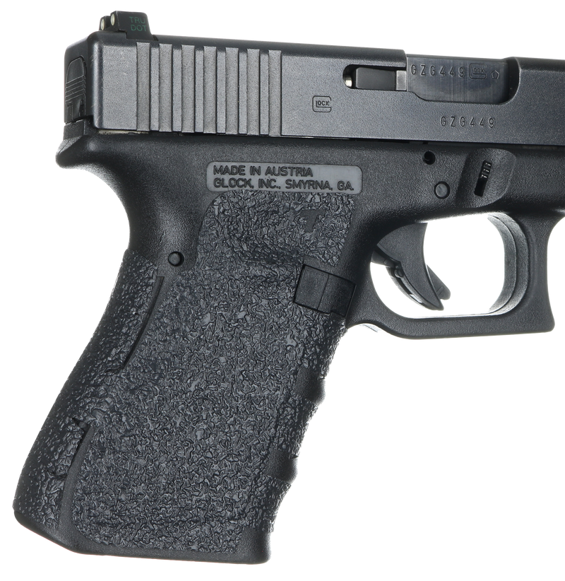 TALON Grips 104R Adhesive Grip for Glock Gen1-3 19/23/25/32/38, Black Textured Rubber - 104R