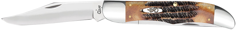 Case Knives Hunter 4.10" Folding Knife, Bone Stag - 03574