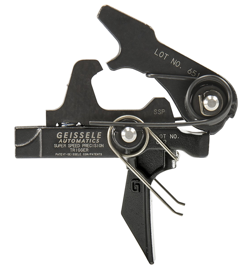 Geissele Automatics SSP Single-Stage Precision Flat Bow Trigger, Black - 05-483