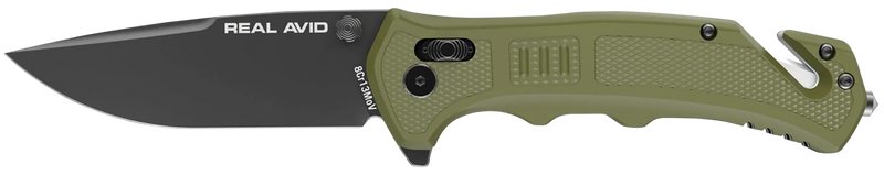 Real Avid RAV-4 Folding Knife, OD Green - AVRAV4