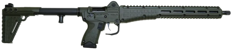 Kel-Tec SUB2000 Gen3 9mm 16.15" 10+1rd Carbine, Black/Green - SUB2K9GLKGRN10