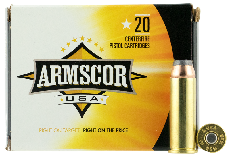 Armscor USA 44 Rem Mag 240gr Jacketed Hollow Point Handgun Ammo, 20rd Box - FAC44M2N