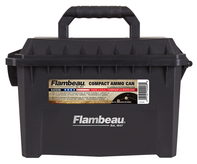 Flambeau Compact Polymer Ammo Can .223 Rem/5.56 NATO Black 20 Round Box - 6415SB