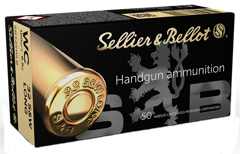 Sellier & Bellot 32 S&W Long 100gr Wadcutter Handgun Ammo, 50 Round Box - SB32SWLB