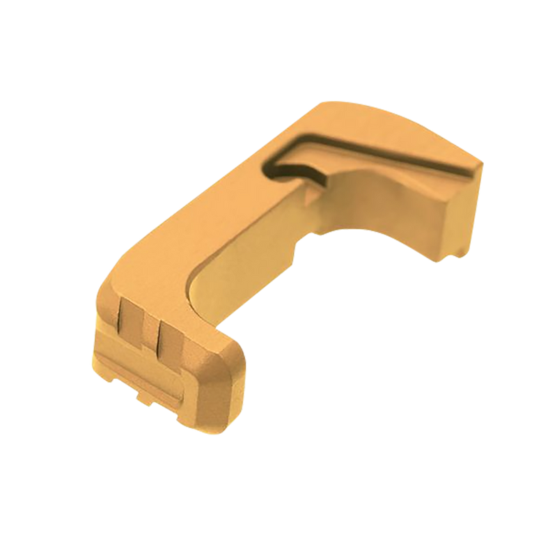 Tyrant CNC Extended Magazine Release Glock 43X/48, Gold Aluminum - TD43X48EGLD