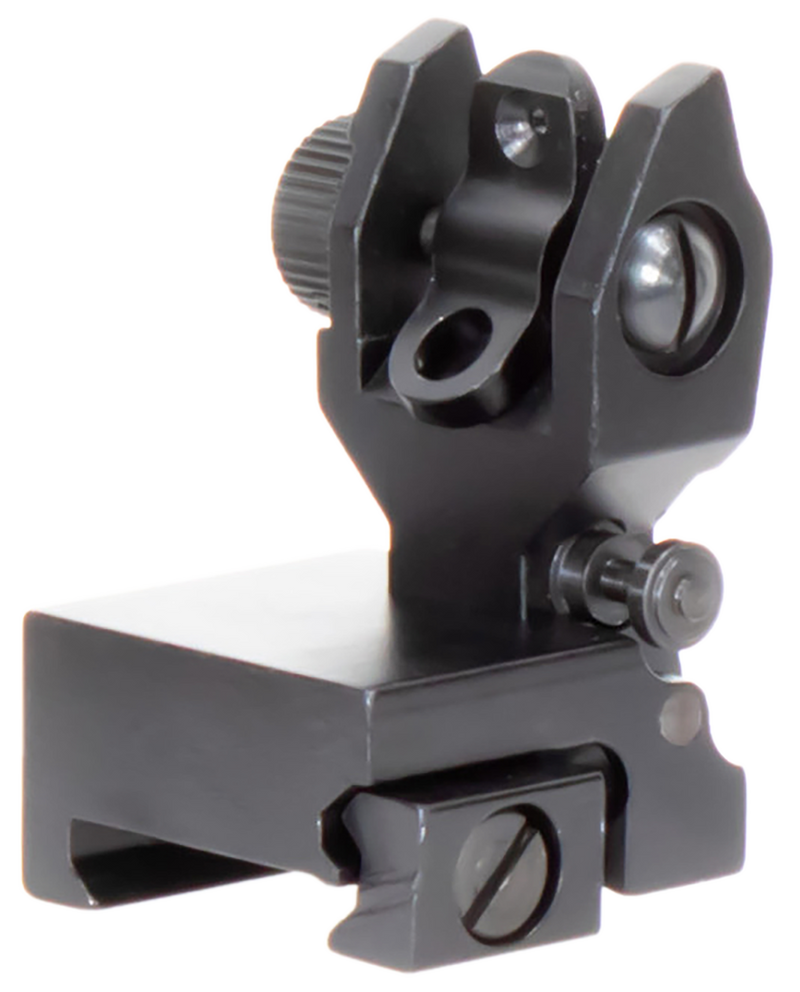 Aim Sports MT201 AR Low Profile Rear Flip Up Sight, Black Anodized - MT201