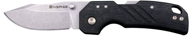 Cold Steel Engage 2.50" Folding Clip Point Folding Knife, Black - CSFL25DPLC