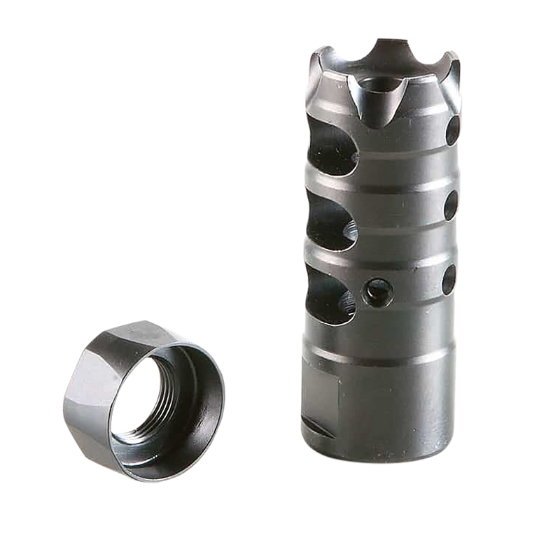 Patriot Ordnance Factory Triple Port Muzzle Brake, .308 Win/7.62 NATO 5/8"x24, Black Nitride - 00309