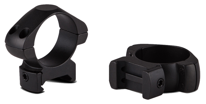 Konus 1" Medium Steel Scope Rings, Matte Black - 7401