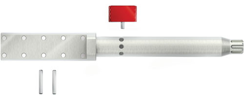 Real Avid Lug-Lok Upper Vise Block, Silver - AVAR15LLVB