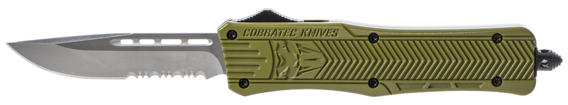Cobratec Knives CTK-1 Medium OTF Folding Knife, OD Green - MODCTK1MDS